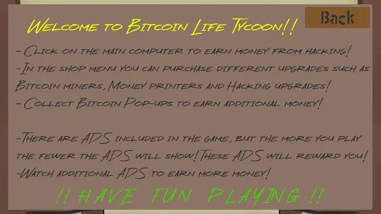 Bitcoin Life Tycoon