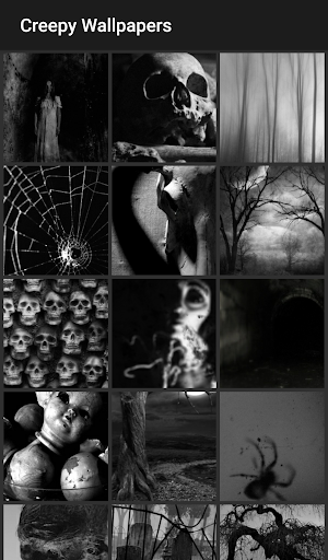 Android application Creepy Wallpapers screenshort