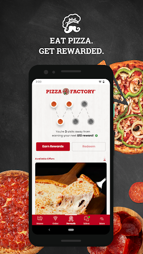 Pizza Factory Rewards Screen 2