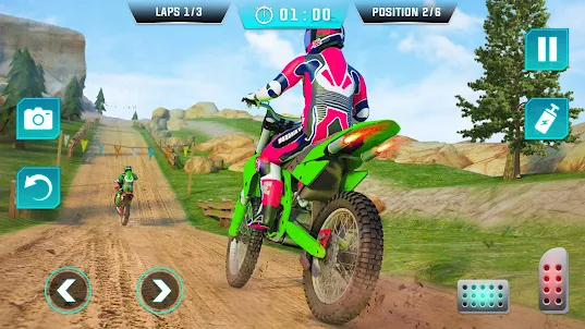 摩托车土自行车游戏 3d