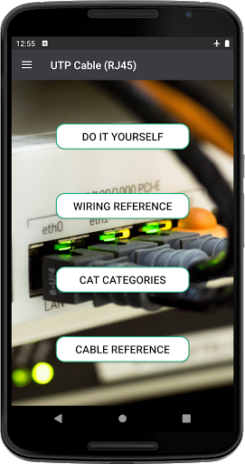 Android application UTP Cable (RJ45) screenshort