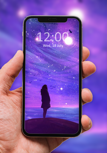 Purple Background Wallpaper