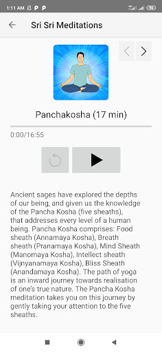 Sri Sri Meditations Screen 2