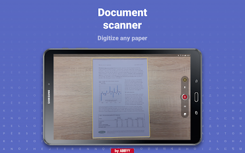 FineReader Pro: Екранна снимка на PDF скенер
