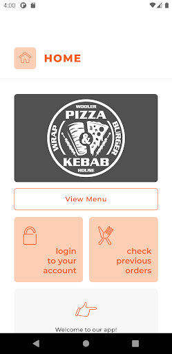 Android application Wooler Pizza & Kebab House screenshort