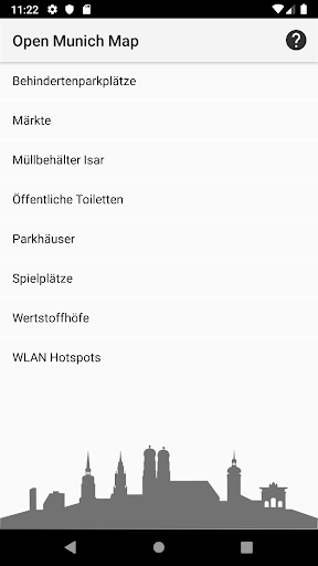 Android application Open Munich Maps screenshort