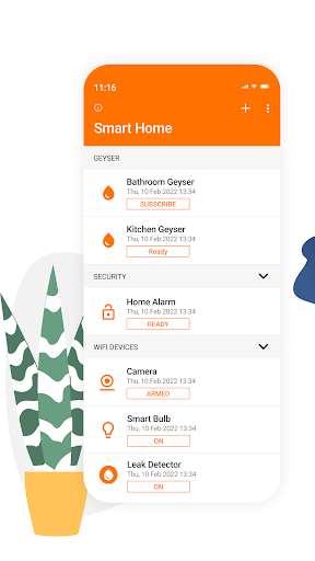 Sensor Connect Smart Home Screen 2