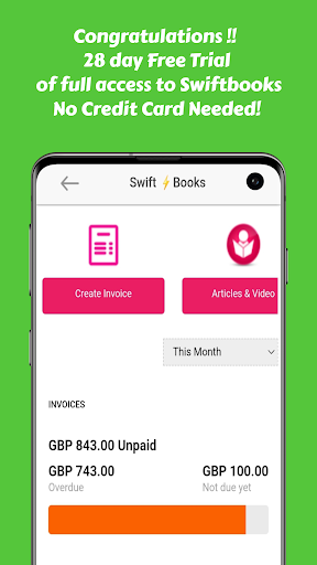 Swiftbooks Accounting & Sales Screen 2