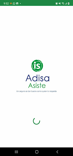 Android application Adisa Asiste screenshort