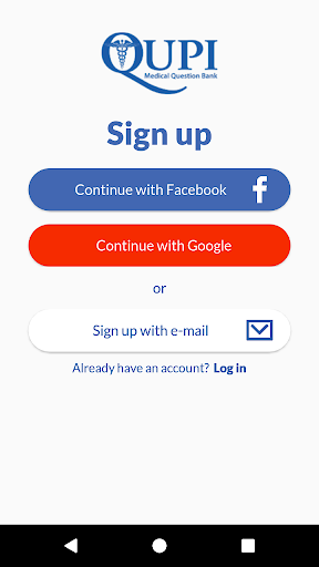 Android application Medical Question Bank - QUPI screenshort