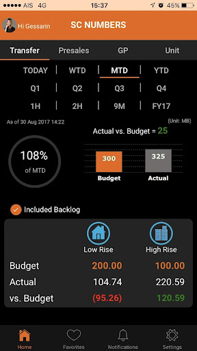 SC NUMBERS Screen 2