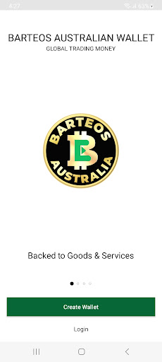 Android application Barteos Australian Wallet screenshort