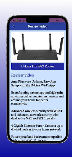 Android application D-Link DIR-822 Router Guide screenshort