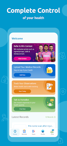 HemeHealth – Medical Records Screen 2
