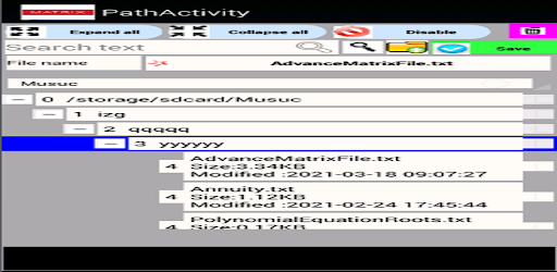 Advanced Matrix Calculator Screen 2