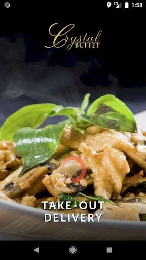 Android application Crystal Buffet Restaurant screenshort