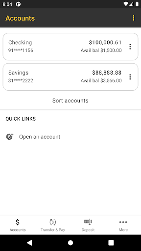 Embassy Mobile Banking Screen 3