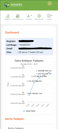 Android application Klik Yadapen screenshort