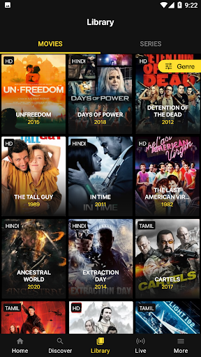 Android application Picasso: Live TV, Movie & Show screenshort