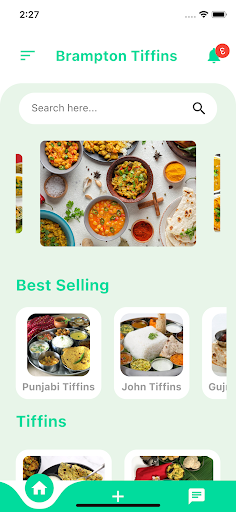 Android application Brampton Tiffins screenshort