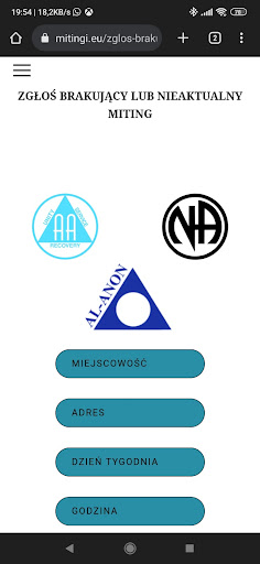 Android application MITINGI.EU screenshort