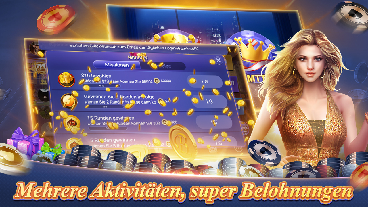 Android application Texas Poker Deutsch (Boyaa) screenshort