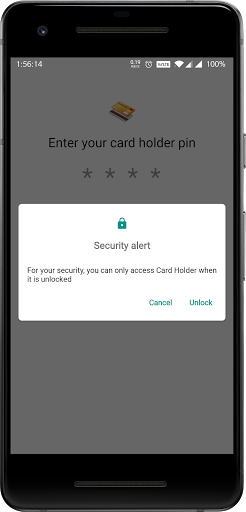 Card Holder Screen 3