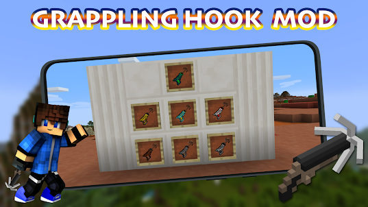 Grappling Hook Mod for MCPE