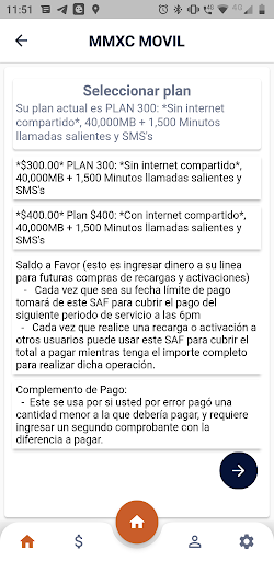 MMXC MOVIL App Screen 3
