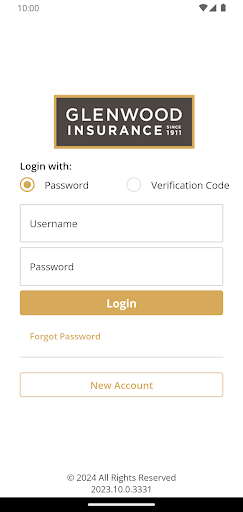 Android application Glenwood Insurance Portal screenshort