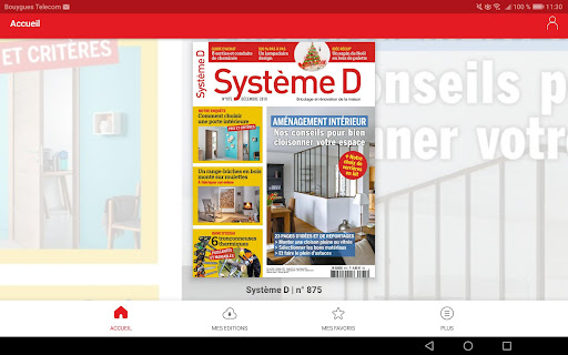 Android application Système D magazine screenshort