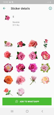 Amor flores y rosas Stickers  para Whatsappのおすすめ画像3