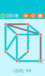 Connect the Graph: one touch connect dots puzzle