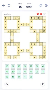 Mathematik-Puzzles - Crossmath