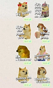 Cheems Doge WhatsApp Stickers