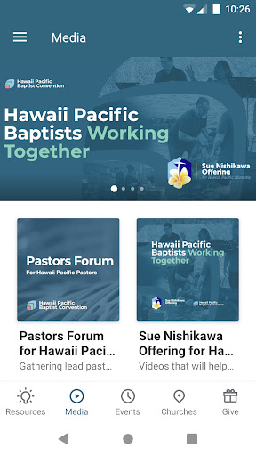 Hawaii Pacific Baptist Conv Screen 2