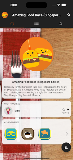 Android application Amazing Food Race screenshort