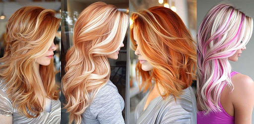Hair highlights color app