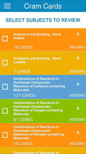 Android application MCAT Organic Chemistry screenshort