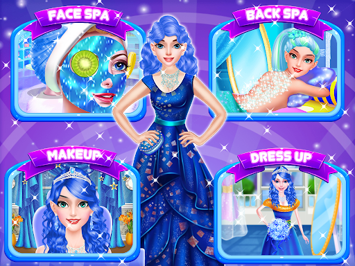 Blue Princess Beauty Makeover  Salon Games