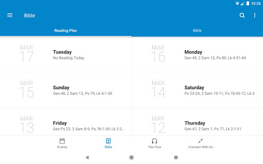 Screenshot of The Fountain Church App