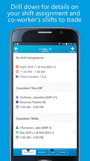 Snap Schedule 365 Employee Screen 3