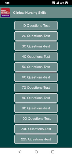 Android application Clinical Nursing Skills screenshort