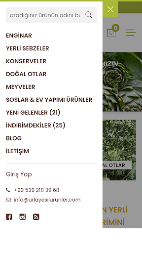 Urla Yeşil Ürünler Screen 2