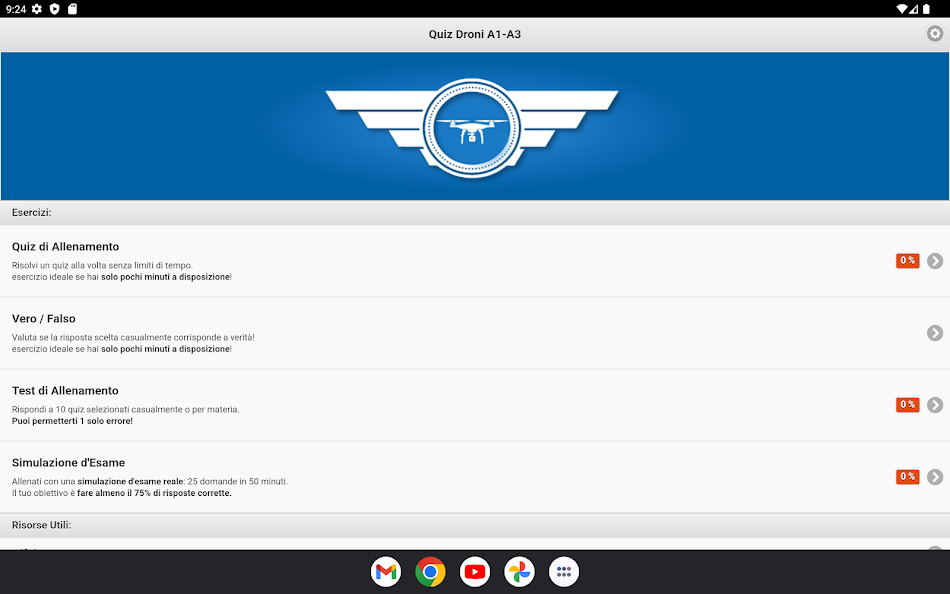 #9. Quiz Droni A1-A3 (Android) Podle: Mattia Guatta