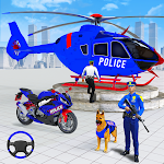 Cover Image of Tải xuống Trò chơi xe vận chuyển xe đạp cảnh sát  APK