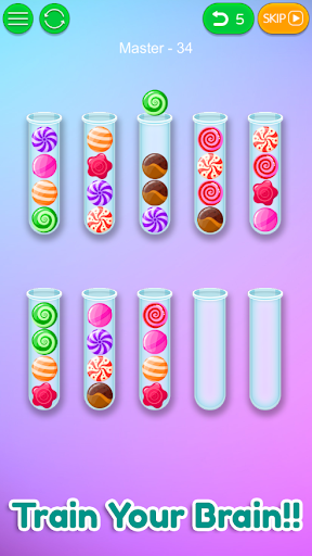 Candy Sort - Bubble Sort Color Puzzle