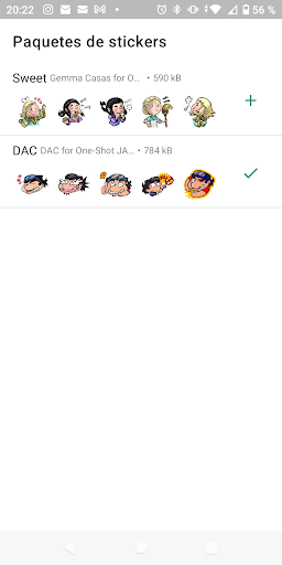 Android application JAM Stickers screenshort