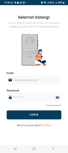 Android application CariKerja screenshort