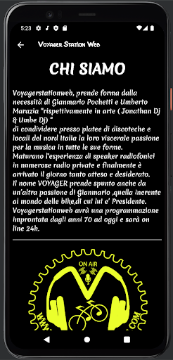 Voyager Station Web Screen 3